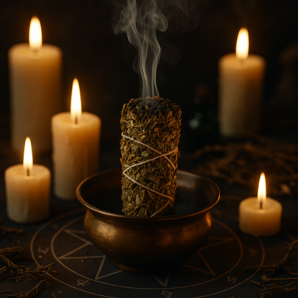 Atado Salvia Blanca y Ruda de 10 cm es una herramienta esencial para quienes buscan protección espiritual.