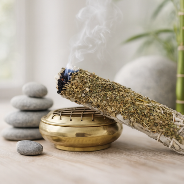 Atado Salvia Blanca y Ruda de 10 cm es una herramienta esencial para quienes buscan protección espiritual.